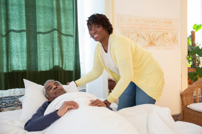 Personal hygiene checklist for the elderly — professional caregiver providing personal care assistance to elderly client in Philadelphia home