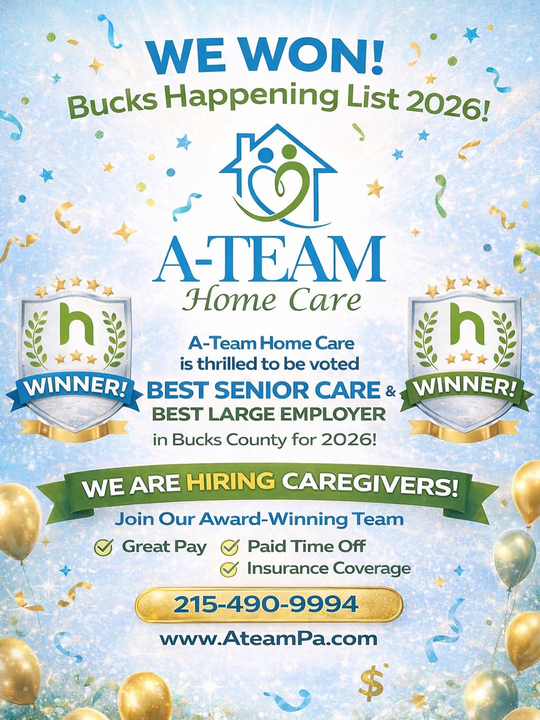 A-Team Home Care 2026 Bucks Happening List Winner - photo 2