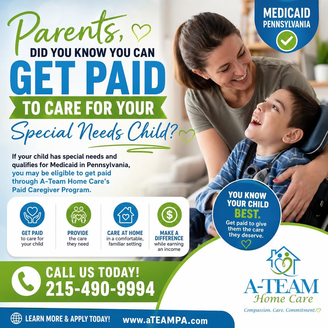 Parent caregiver with special needs child — A-Team Family Caregiver Program Philadelphia
